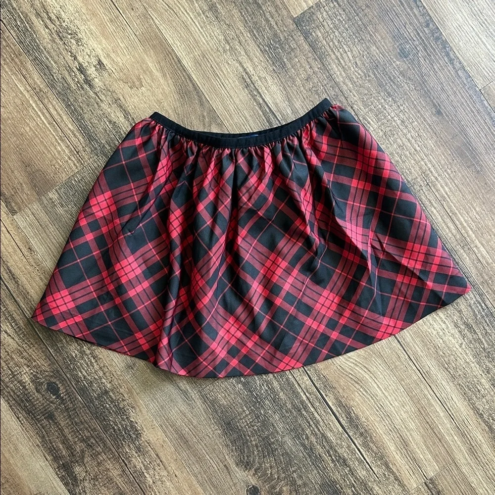 Polo Ralph Lauren Red and Black Plaid Skirt